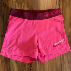 Nike pro shorts - Pink, size S